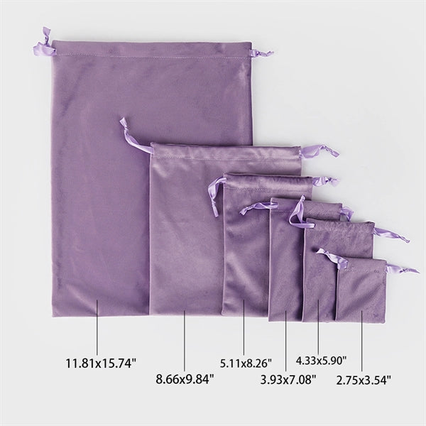 Luxury Velvet Drawstring Gift Bags for Gifts and Crafts.