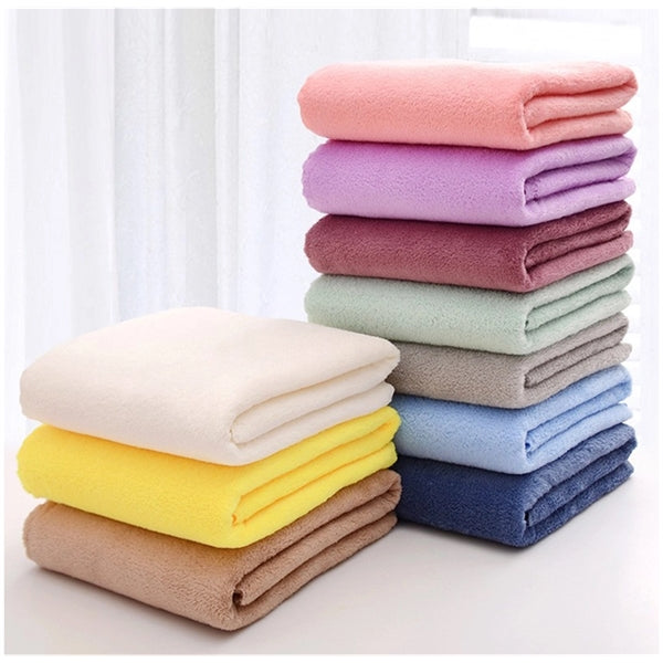 2PCS Coral Fleece Bath Towel Gift Set