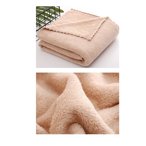 2PCS Coral Fleece Bath Towel Gift Set