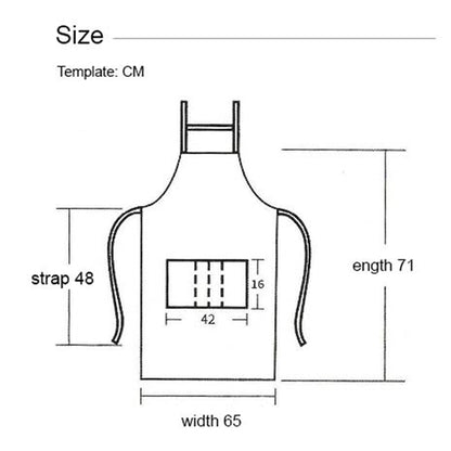 12 oz Woven knitted waterproof Kitchen Apron w/ 2 pockets
