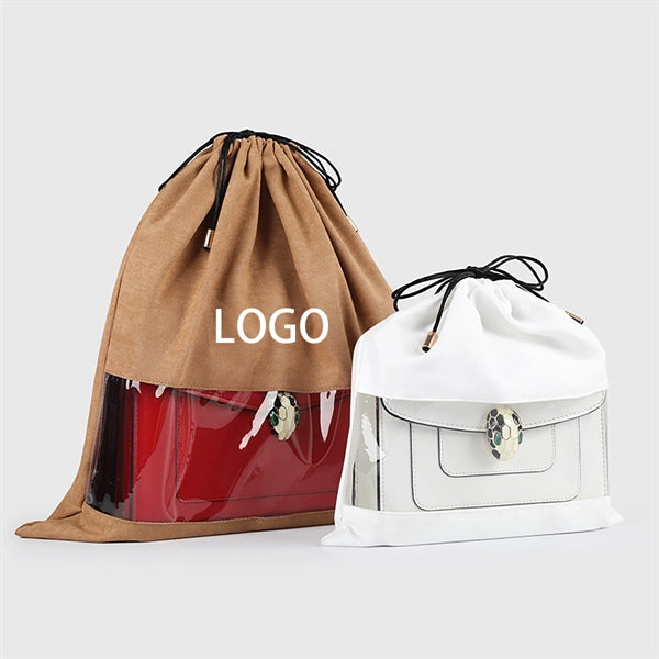 Drawstring Bags With Clear View Window