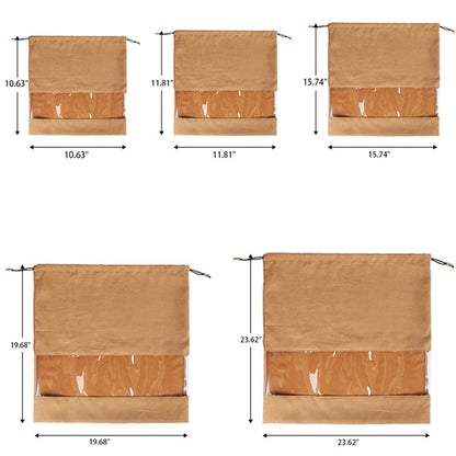Drawstring Bags With Clear View Window