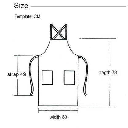 12 oz Woven knitted Kitchen Apron w/ Cross Strap & 2 pockets