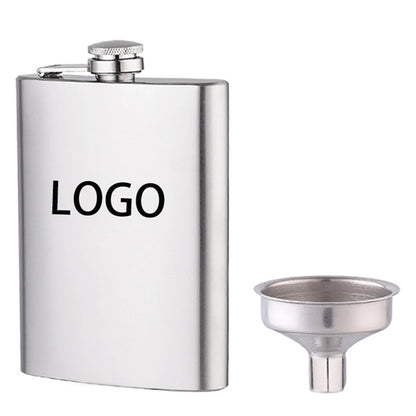 8oz Stainless Steel Flask Set