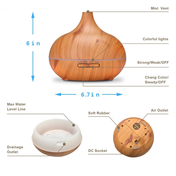 550 ml Essential Oil Aromatherapy Diffuser