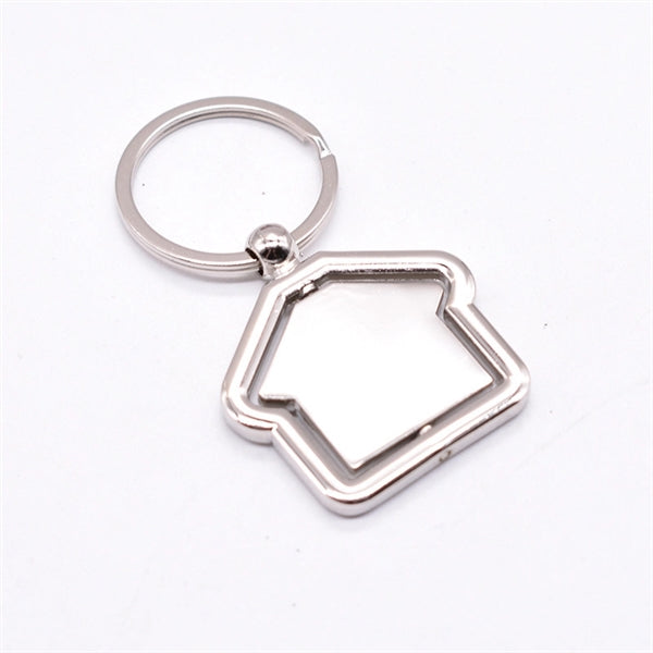House shape Keychain Metal Keyring