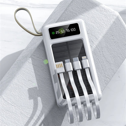 8000mAh Portable Solar Charger With LED Flashlight