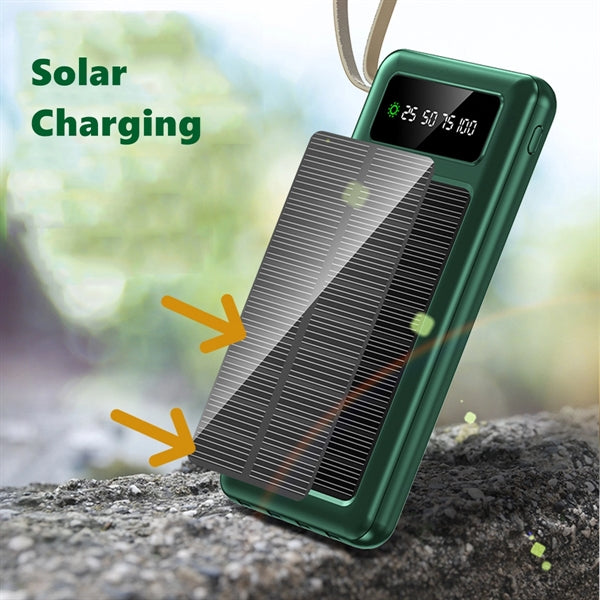 8000mAh Portable Solar Charger With LED Flashlight