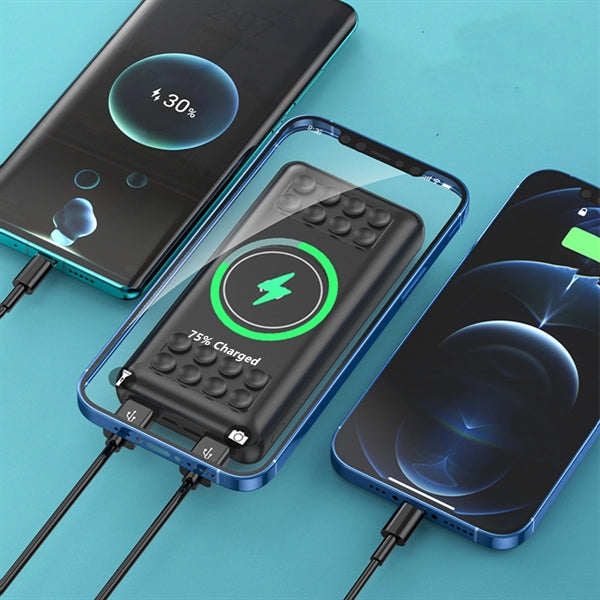 20000mAh Wireless Power Bank Charger With Suction Cups