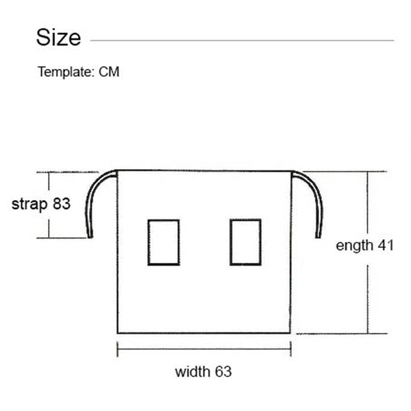 12 oz. Woven Waist Apron w/ Color trimmed bottom & 2 pockets