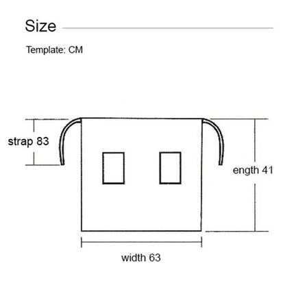 12 oz. Woven Waist Apron w/ Color trimmed bottom & 2 pockets