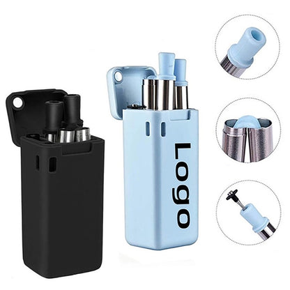 Collapsible Straws with Case