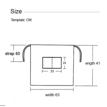 12 oz. Woven frock fabric Waist Apron w/ 2 adjacent pockets