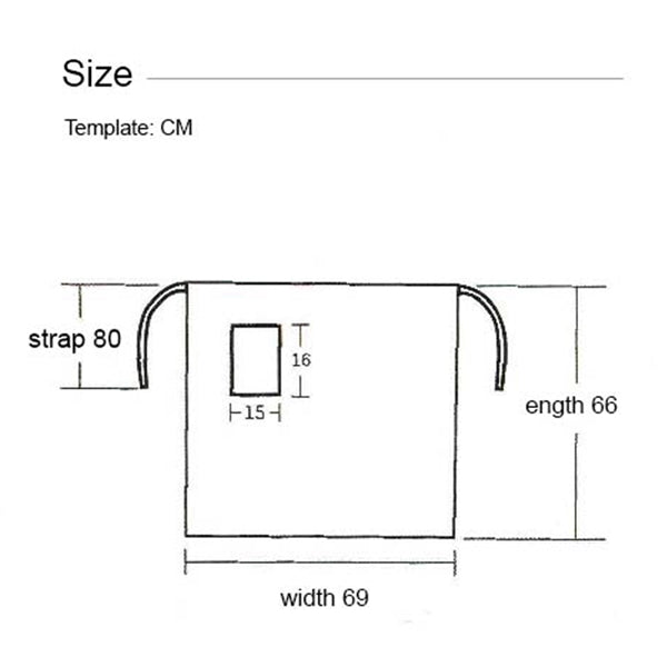 10 oz. High Density Striola fabric Waist Aprons w/ Pocket