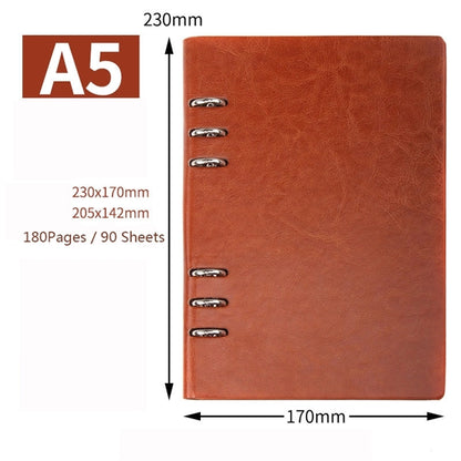 A5 6-Ring Loose Leaf Binder Journal