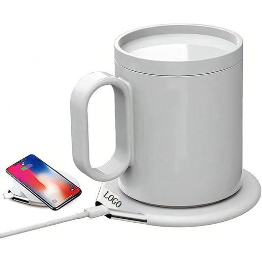 Mug Warmer And Wireless Charger Set