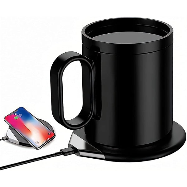 Mug Warmer And Wireless Charger Set