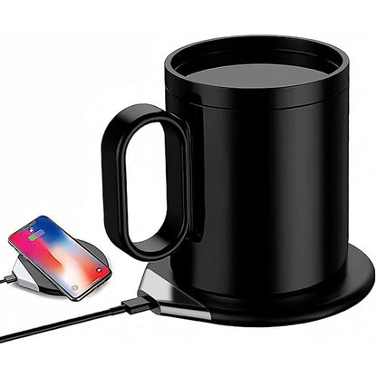 Mug Warmer And Wireless Charger Set