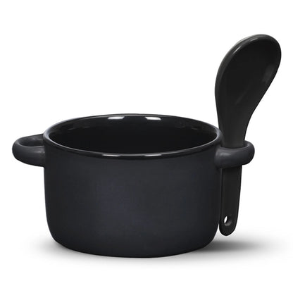 Merritt Soup Mug & Spoon - 12oz - Deep Etch