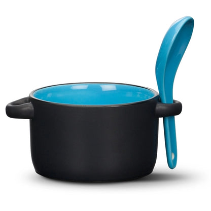 Merritt Soup Mug & Spoon - 12oz - Deep Etch