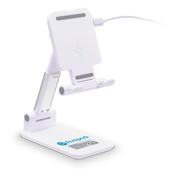 Adjustable Phone Stand w/ Wireless Charger