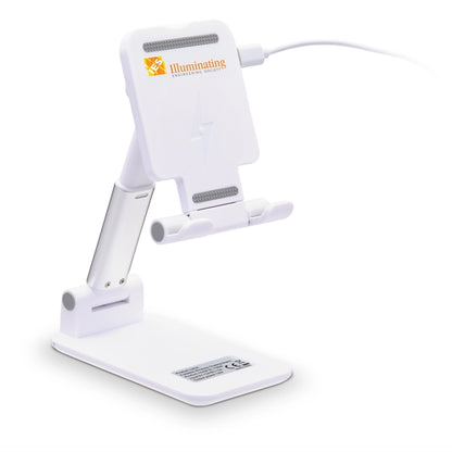 Adjustable Phone Stand w/ Wireless Charger