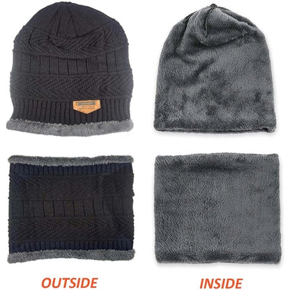 Winter Beanie Hat Scarf Set