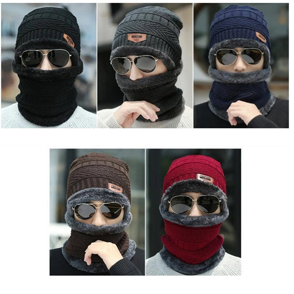 Winter Beanie Hat Scarf Set