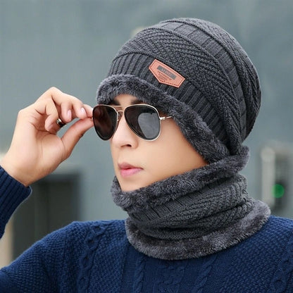 Winter Beanie Hat Scarf Set