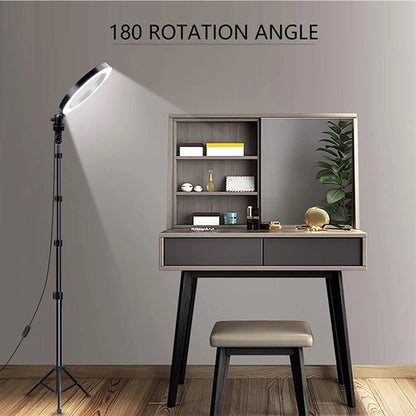 Selfie Ring Light with Tripod Stand & Phone Clip