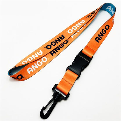 3/4" Dye-Sublimated Lanyard with Plastic J-Hook and Swivel