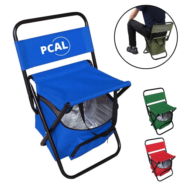 Foldable Camping Chair with Cooler Bag