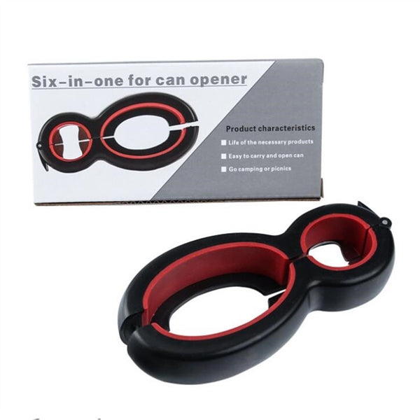 6-in-1 Multi Can Opener Jar Wine Beer Lid Twist Off