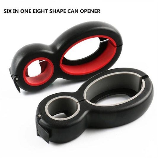 6-in-1 Multi Can Opener Jar Wine Beer Lid Twist Off