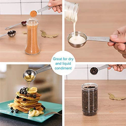 Premium Heavy Duty 18/8 Stainless Steel Measuring Spoons