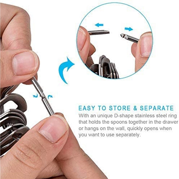 Premium Heavy Duty 18/8 Stainless Steel Measuring Spoons