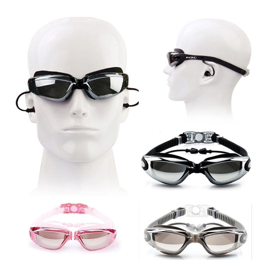 Unisex-Adult Anti-Fog  Swim Goggles with Earplugs