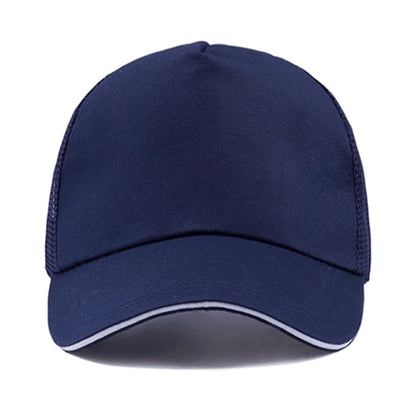 Structured 5-Panel Sandwich Trucker Mesh Cap w/ Plastic Snap