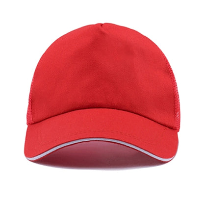 Structured 5-Panel Sandwich Trucker Mesh Cap w/ Plastic Snap