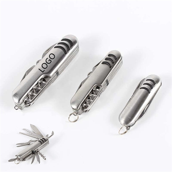 11 In 1 Multifunctional Stainless Steel Swiss Knife
