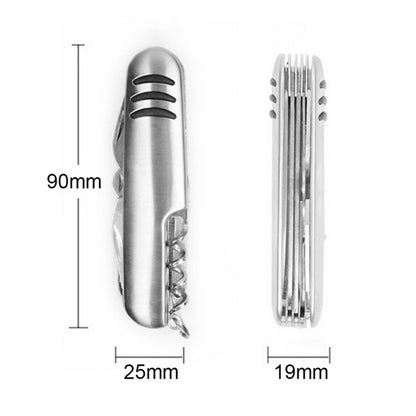 11 In 1 Multifunctional Stainless Steel Swiss Knife