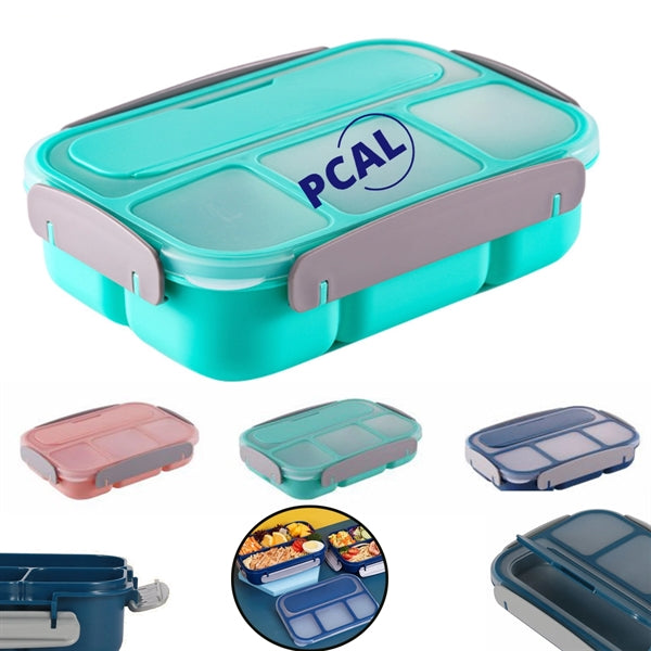 4-Compartments Bento-Style Lunch Box with Divider