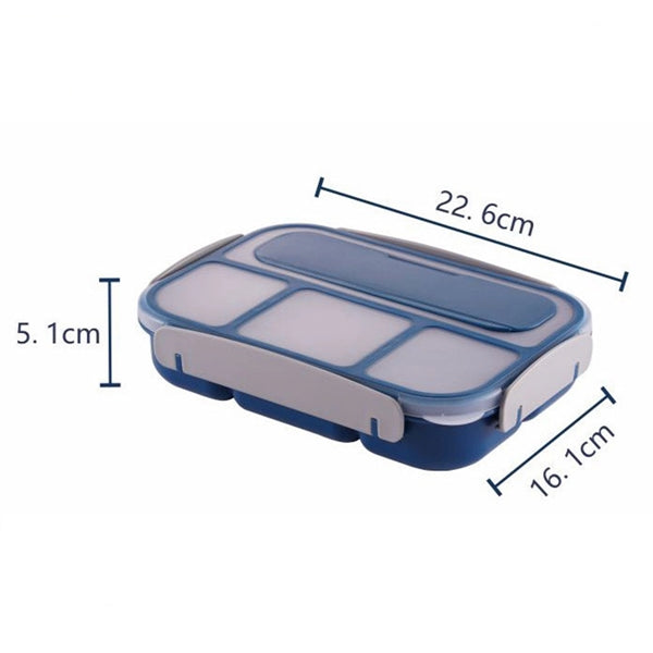4-Compartments Bento-Style Lunch Box with Divider
