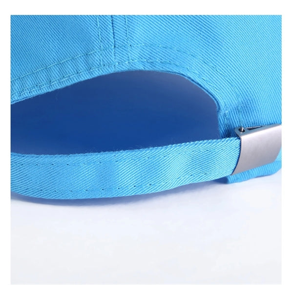Structured 5-Panel Sandwich Bill Cap w/ Metal Tuck in Buckle