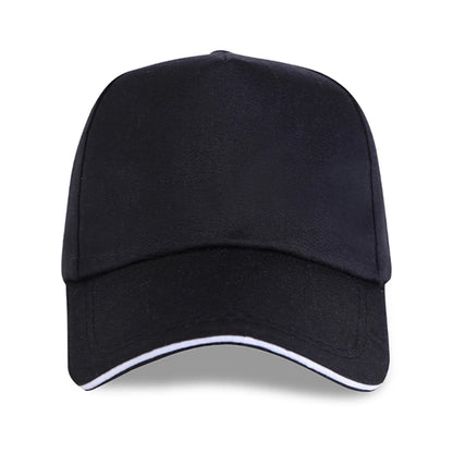 Structured 5-Panel Sandwich Bill Cap w/ Metal Tuck in Buckle