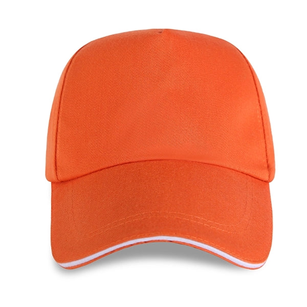 Structured 5-Panel Sandwich Bill Cap w/ Metal Tuck in Buckle
