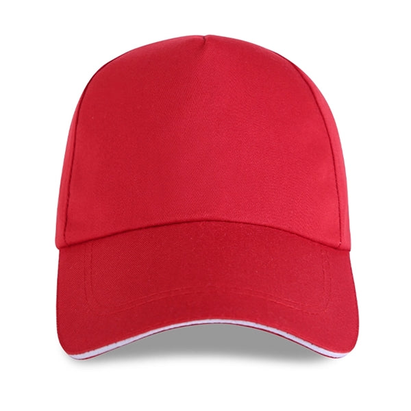 Structured 5-Panel Sandwich Bill Cap w/ Metal Tuck in Buckle