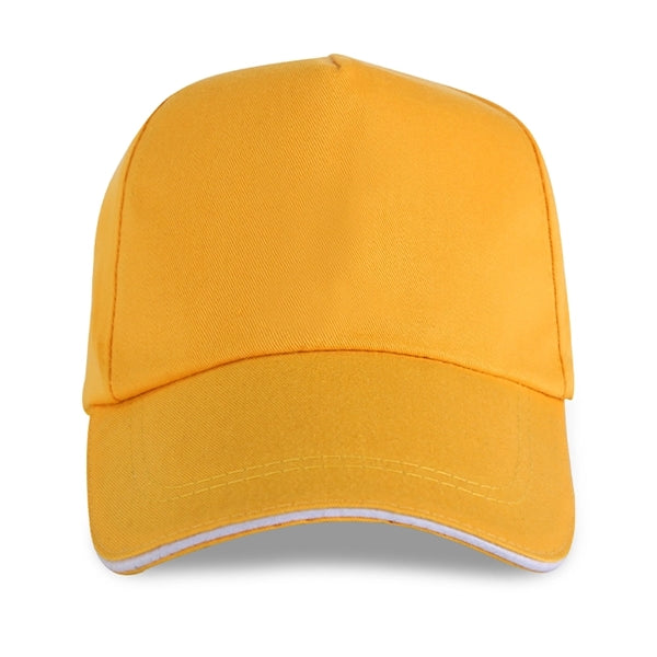 Structured 5-Panel Sandwich Bill Cap w/ Metal Tuck in Buckle