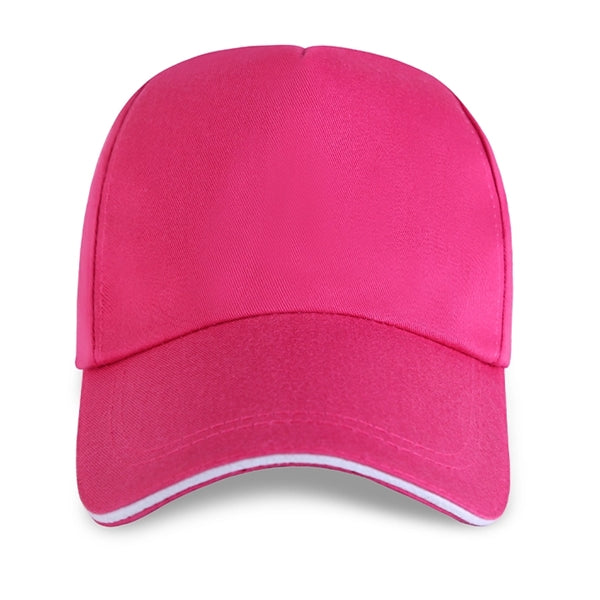 Structured 5-Panel Sandwich Bill Cap w/ Metal Tuck in Buckle