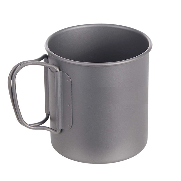 Titanium Cup Camping Mug Foldable Handle